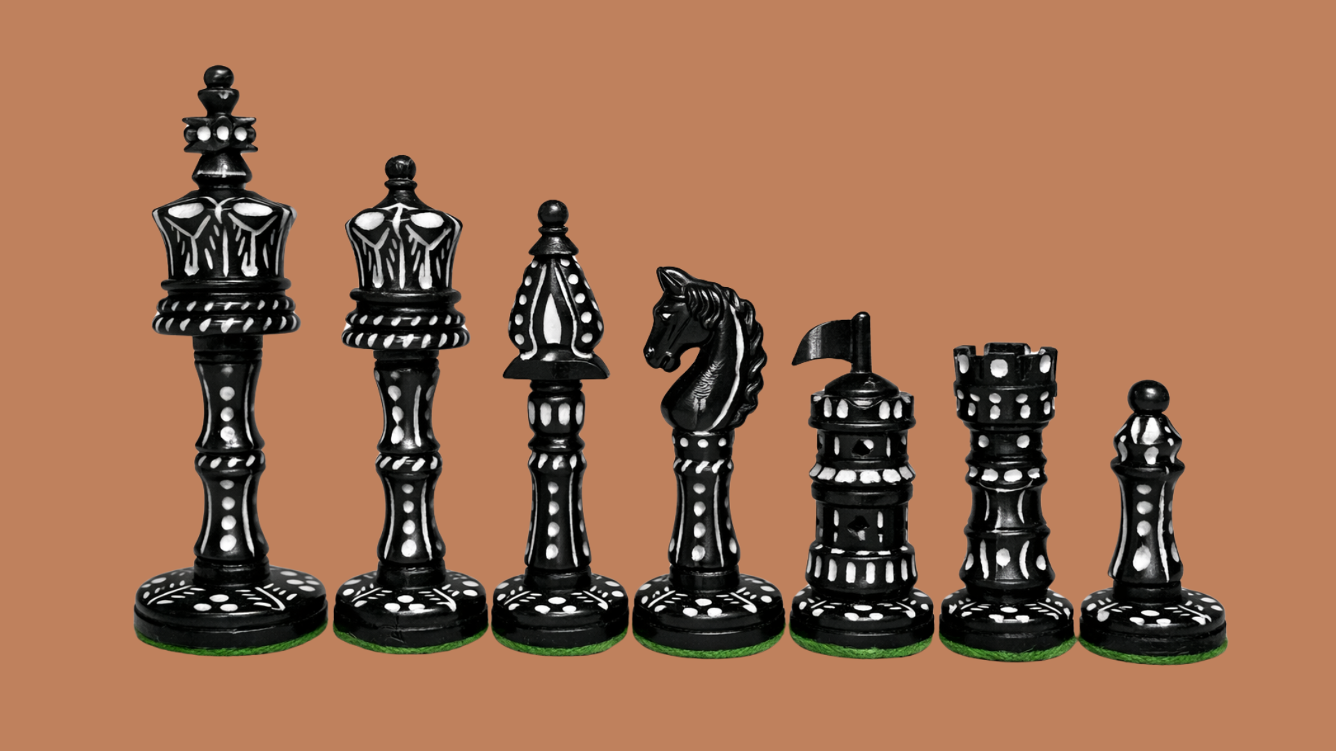 Crafting Premium Wooden Games Since 2004 (10) English citadel bone chess piece