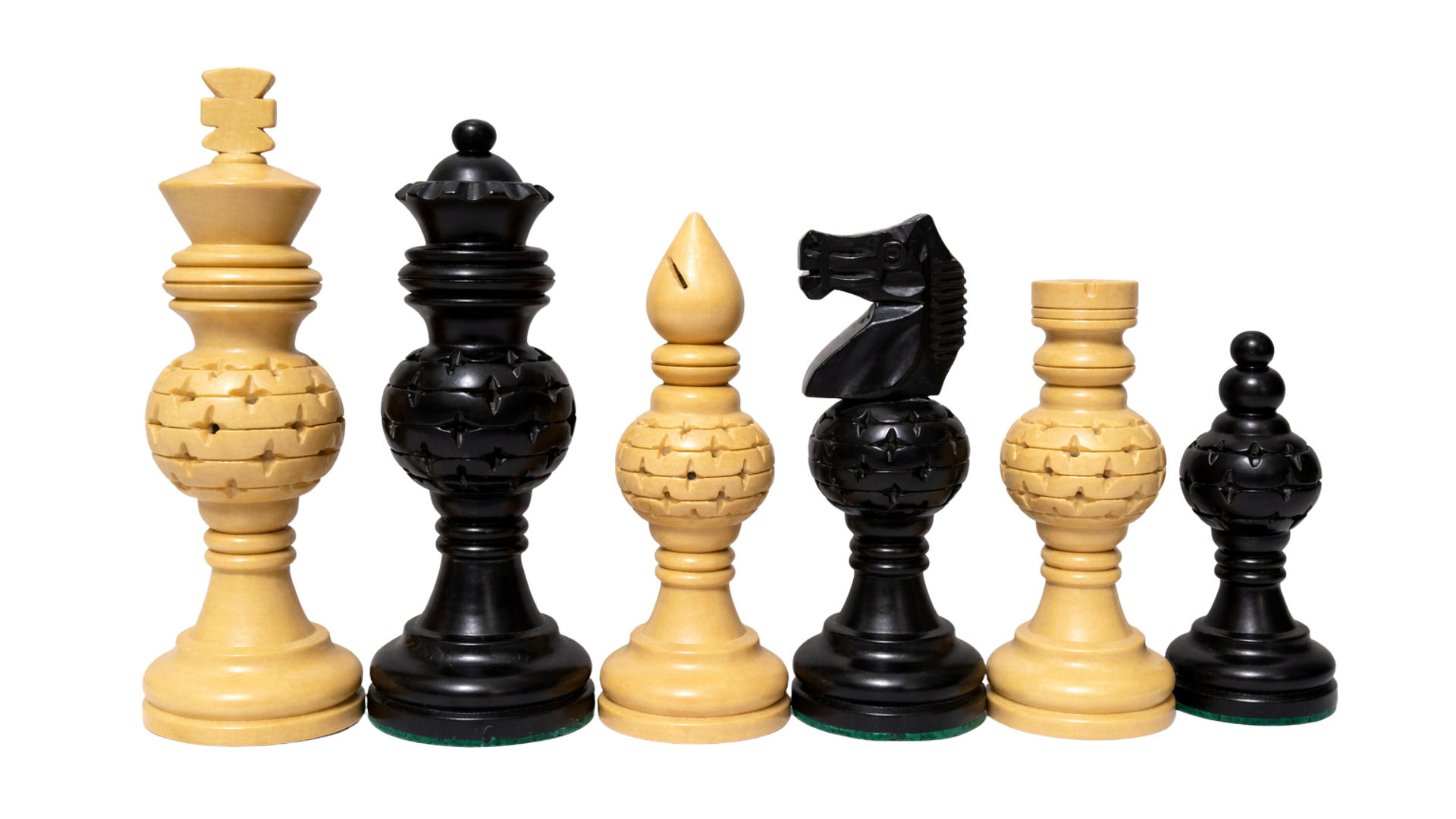 5' premium carving chess pieces 