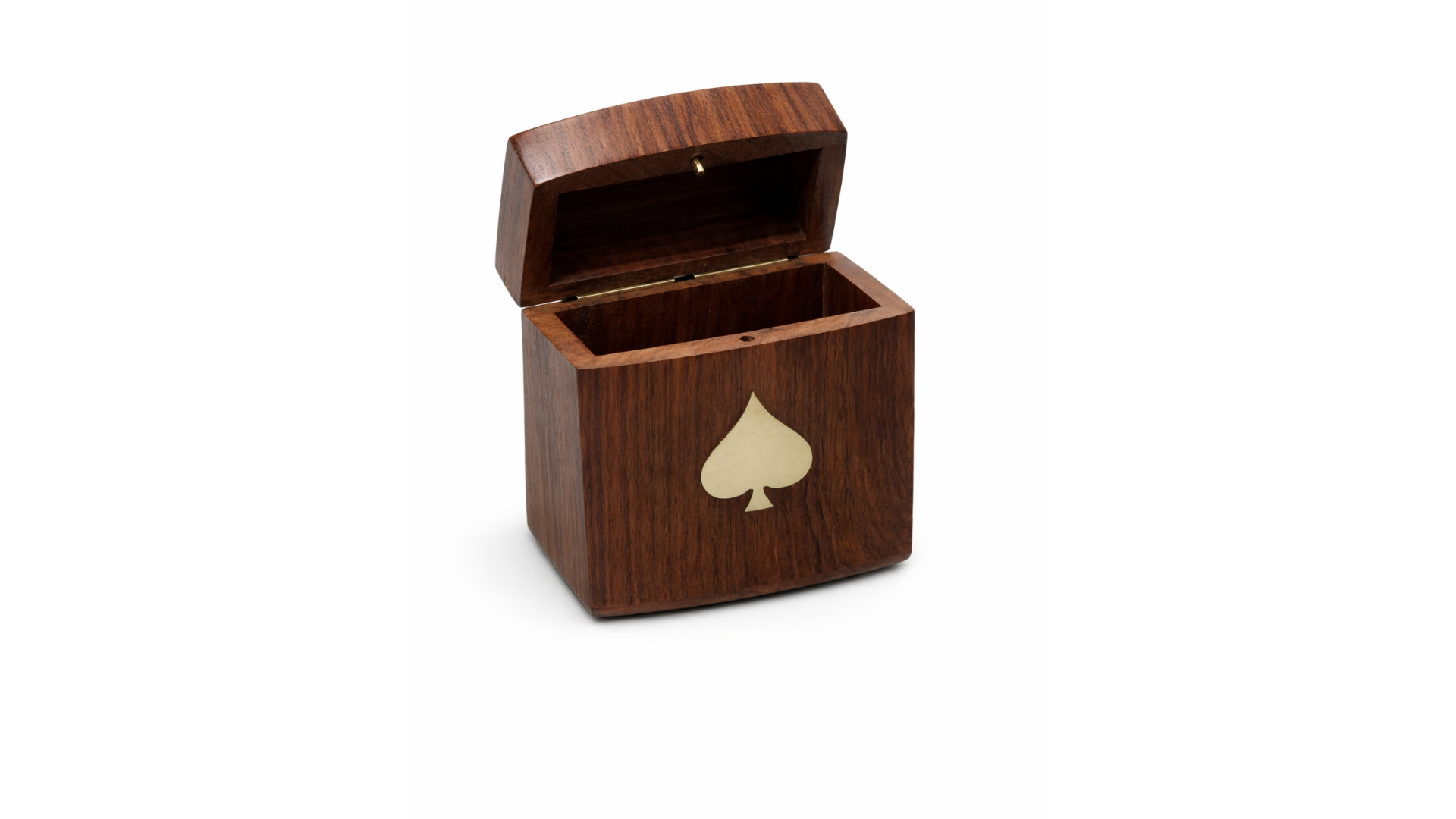 wooden playing card storage box 