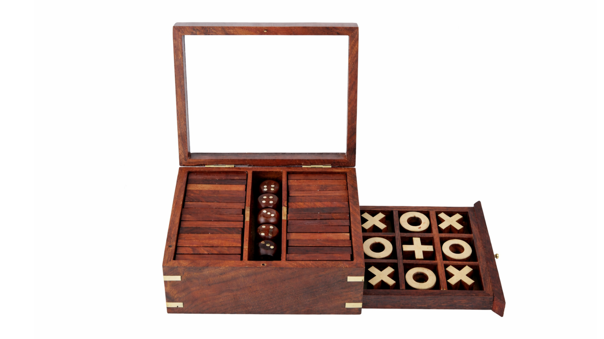 2 in 1 domino and tic tac toe