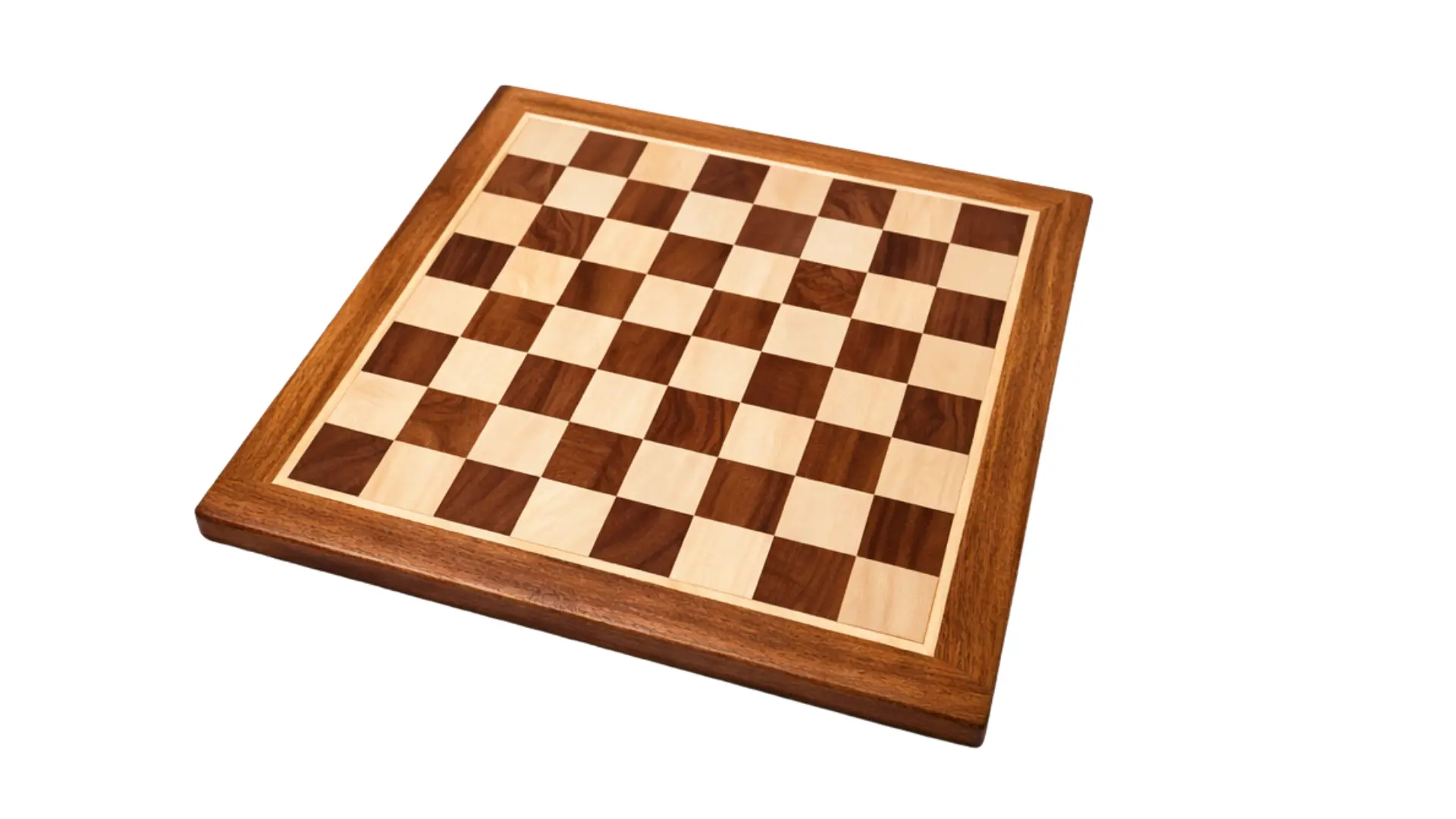 Acacia Wooden Falt chess board with smooth polished finish